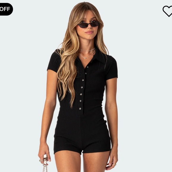 Edikted Dresses & Skirts - NWT Lucia Ribbed Romper